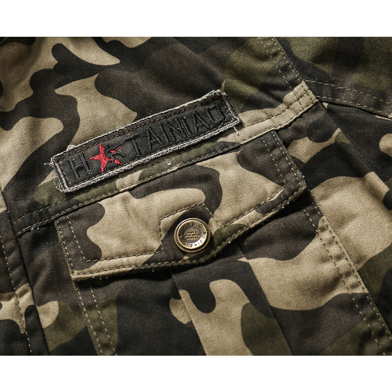 Men's Camouflage Printed Outerwear Jacket