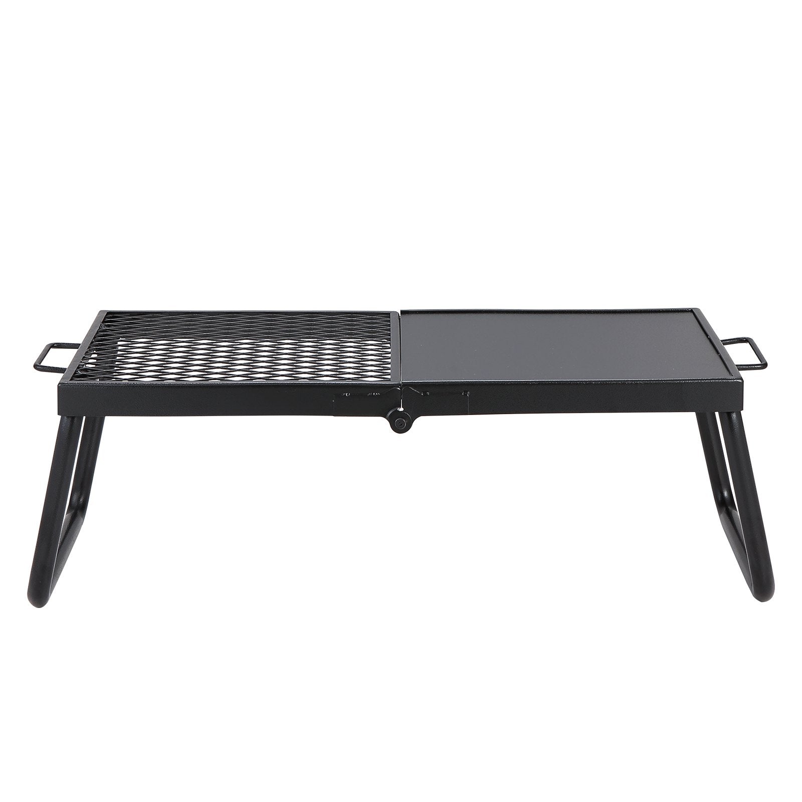 VEVOR Folding Campfire Grill, Heavy Duty Steel Mesh Grate, 22.4 Portable Camping Grates Over Fire Pit, Camp Fire Cooking Equipment With Legs Carrying Bag, Grilling Rack For Outdoor Open Flame Cooking