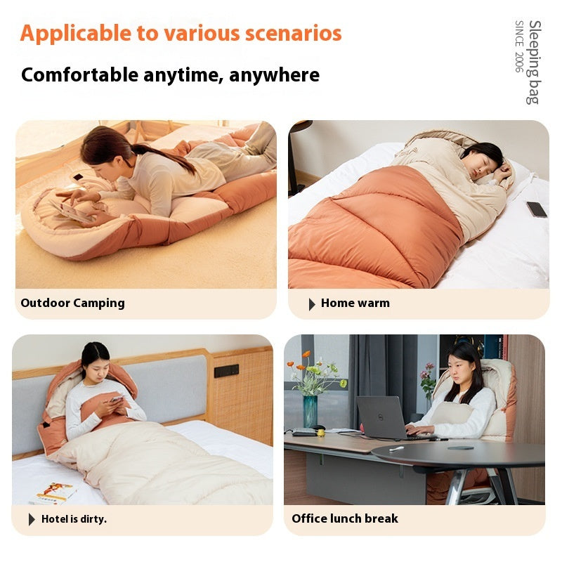 Outdoor Camping Cold Protection Warm Sleeping Bag