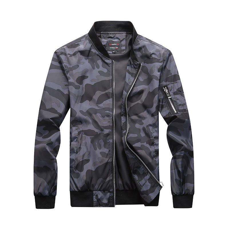 Men's Camouflage Bomber Jacket