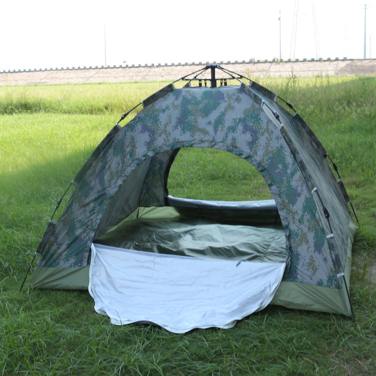 Outdoor Travel 3-4 People Camouflage Camping Tent