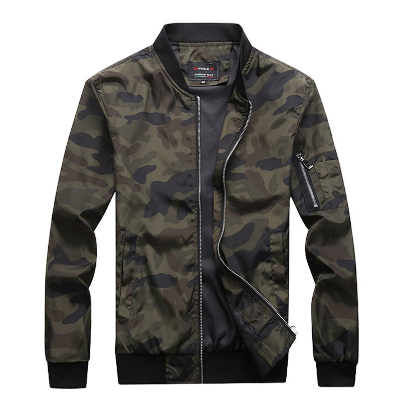 Men's Camouflage Bomber Jacket