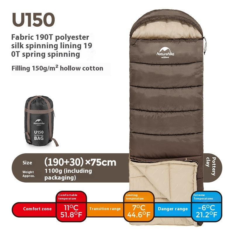 Envelope Hooded Sleeping Bag