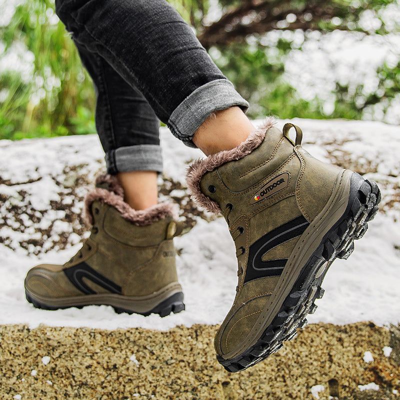 Cotton Winter Plus Velvet Warm Hiking Boots