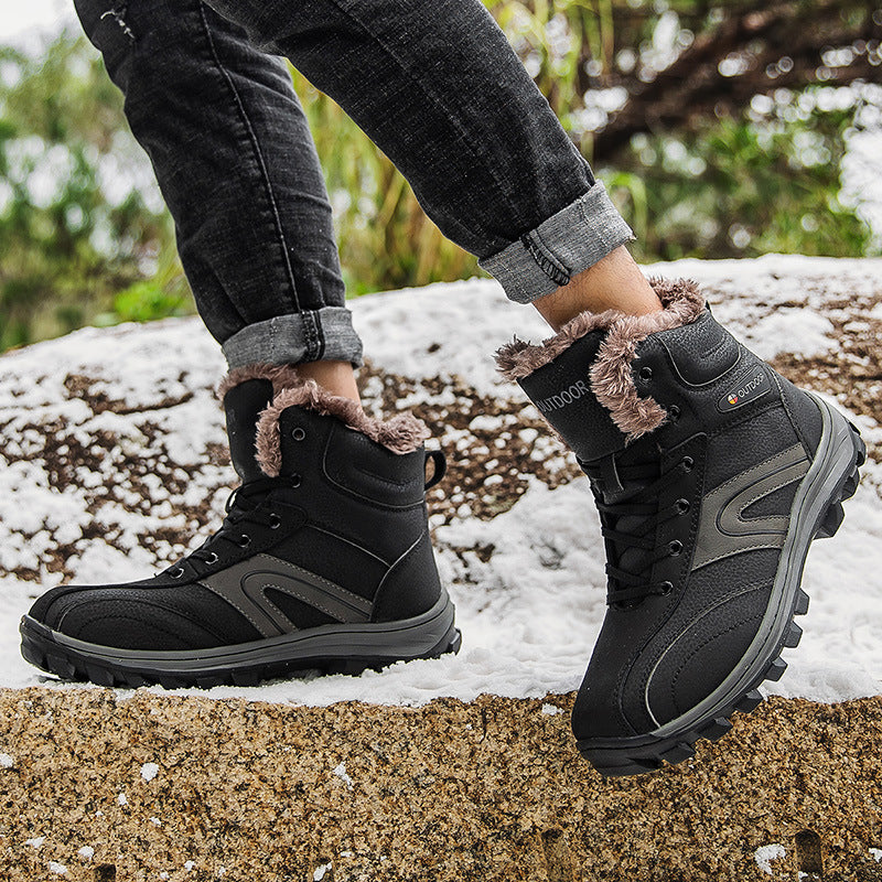 Cotton Winter Plus Velvet Warm Hiking Boots
