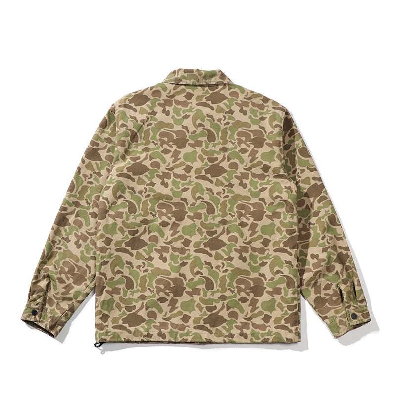American Retro Loose All-match Camouflage Jacket