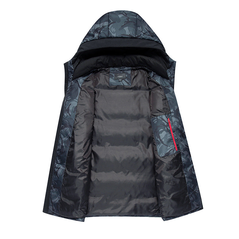 Camouflage hooded Korean fashion style jacket