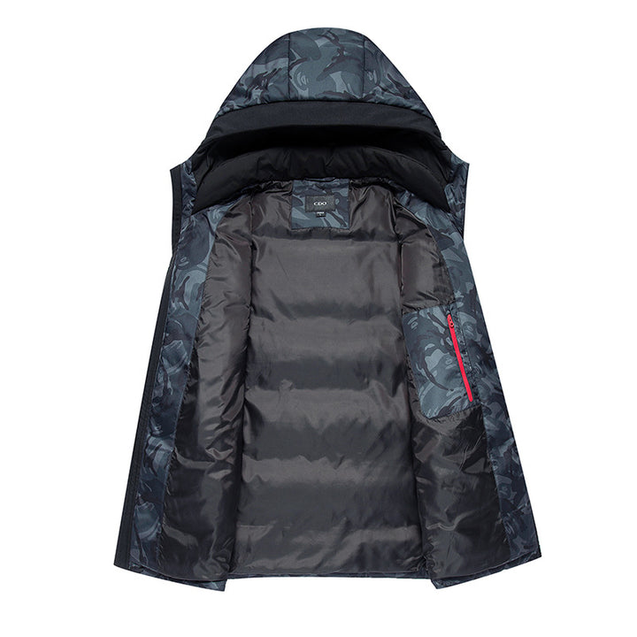 Camouflage hooded Korean fashion style jacket