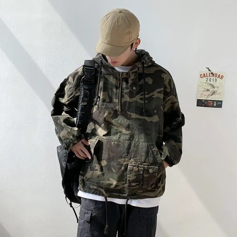 Mens Camouflage Tactical Work Jacket