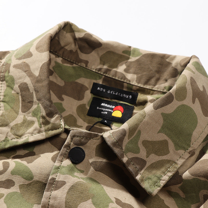 American Retro Loose All-match Camouflage Jacket