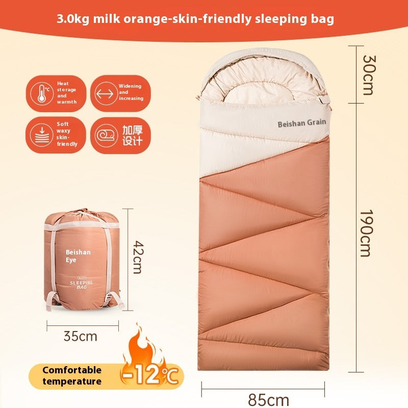 Outdoor Camping Cold Protection Warm Sleeping Bag