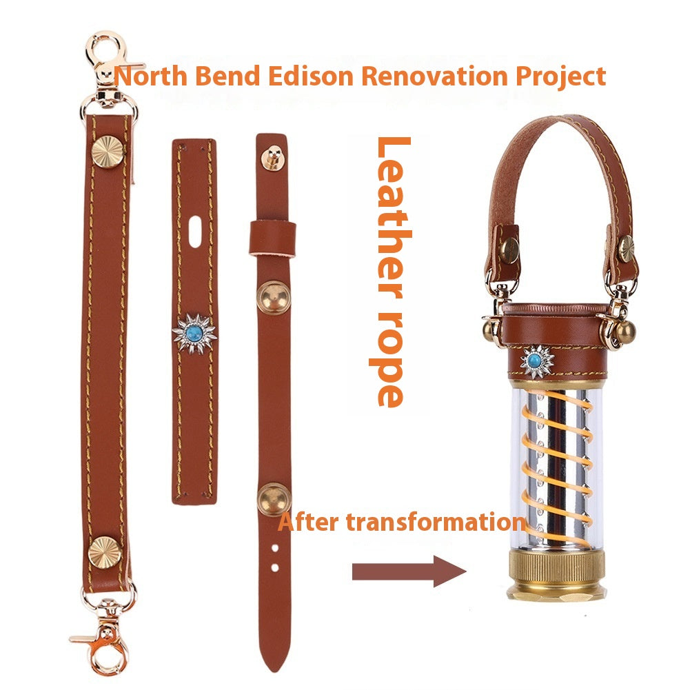 Leather 3-piece Edison Camping Lantern