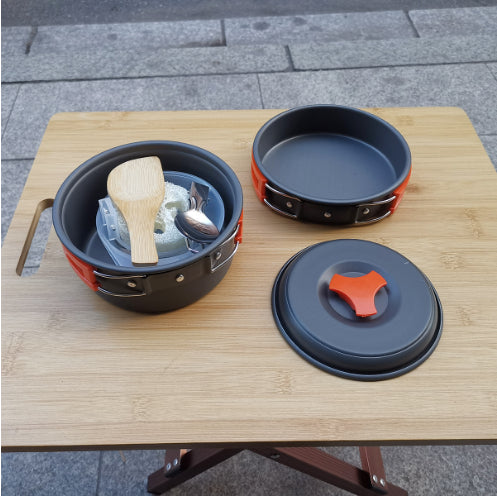 Outdoor 1-2 people camping cookware set