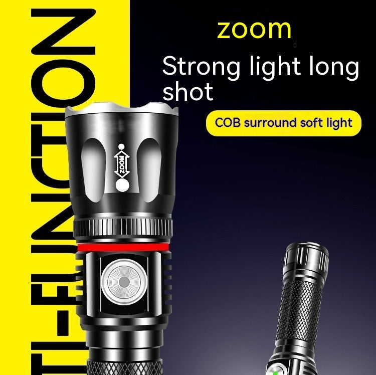 Outdoor Camping Telescopic Flashlight