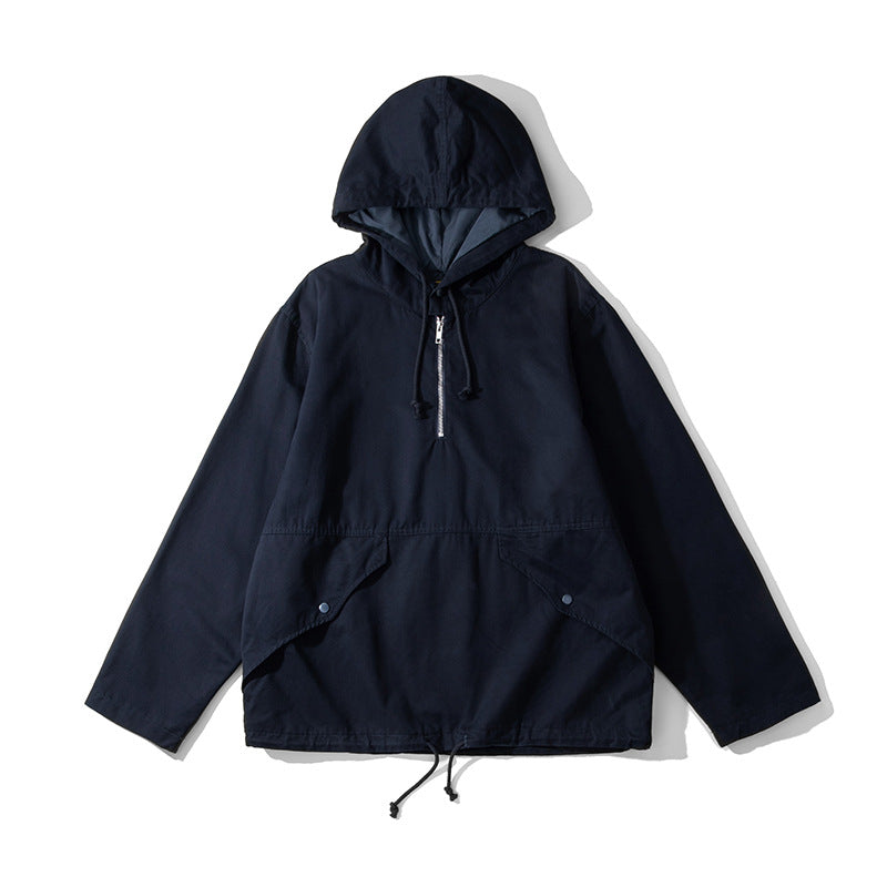 Hooded Camouflage Outdoor Trench Jacket