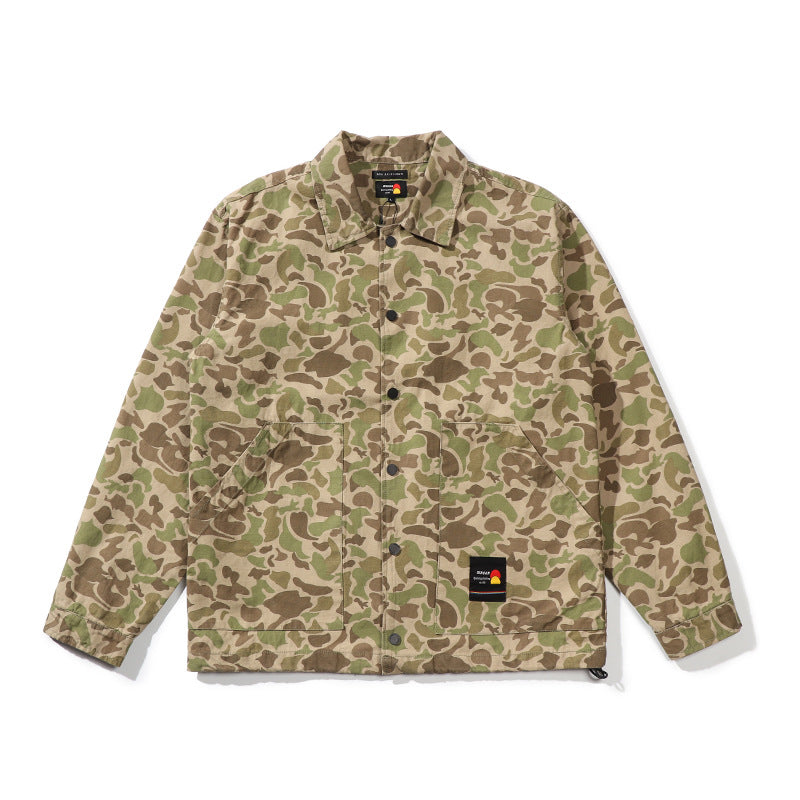 American Retro Loose All-match Camouflage Jacket