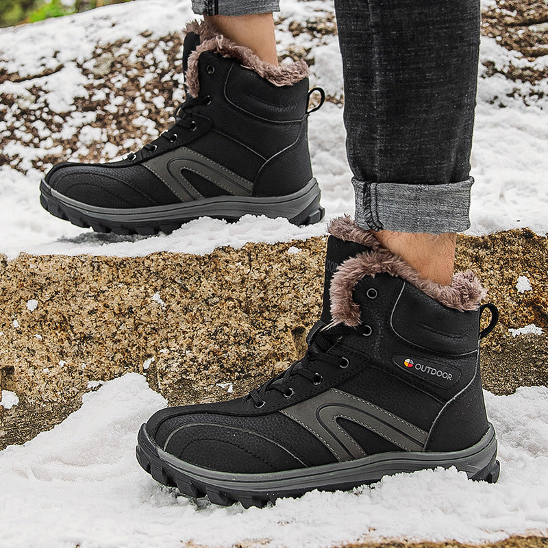 Cotton Winter Plus Velvet Warm Hiking Boots