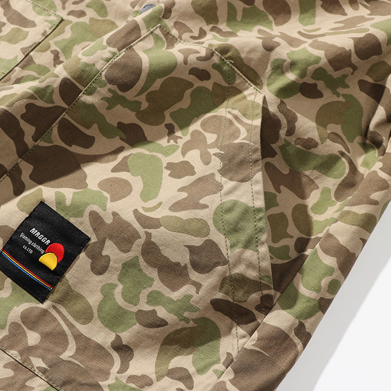American Retro Loose All-match Camouflage Jacket