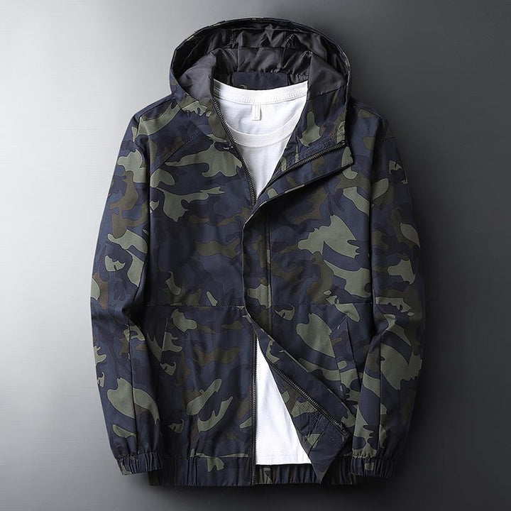 Men's Hooded Camouflage Jacket
