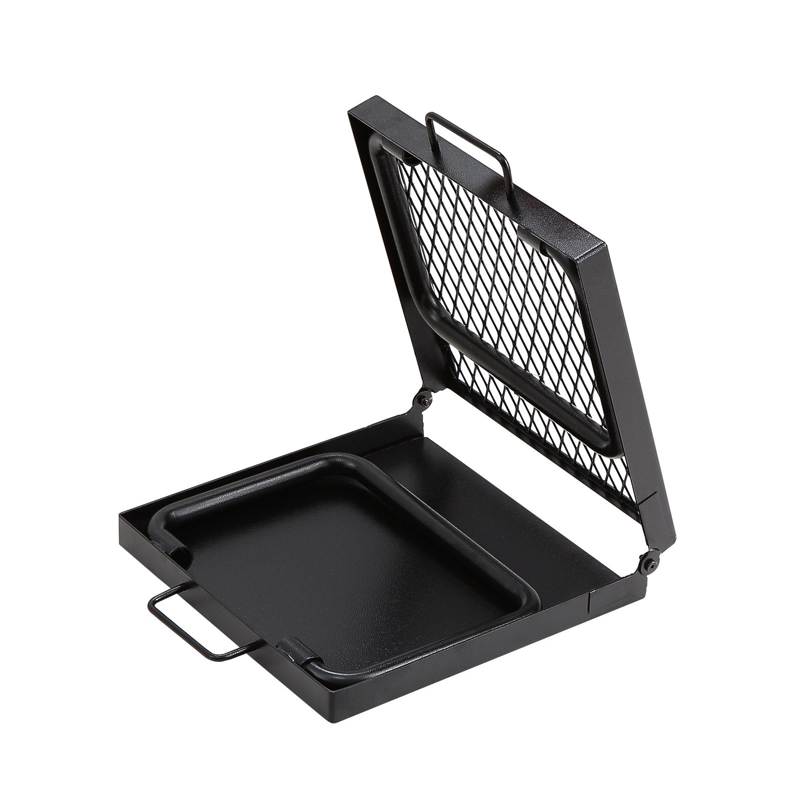 VEVOR Folding Campfire Grill, Heavy Duty Steel Mesh Grate, 22.4 Portable Camping Grates Over Fire Pit, Camp Fire Cooking Equipment With Legs Carrying Bag, Grilling Rack For Outdoor Open Flame Cooking