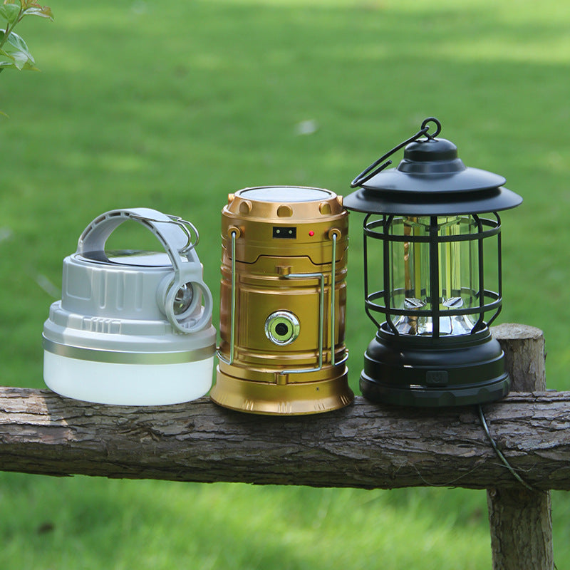 Outdoor Retro Revolving Lantern