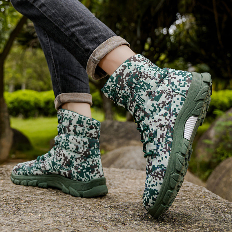 Fleece Lined Warm Plus Size Hiking Boots